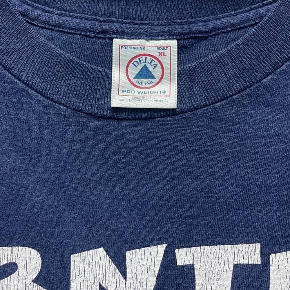 Vintage ironic humor t shirt delta pro tagged men’s XL navy - Picture 5 of 6